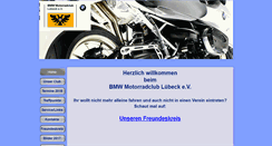 Desktop Screenshot of bmw-mc-luebeck.de